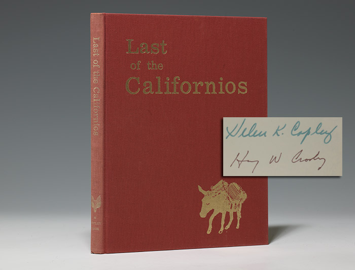 Autograph letter signed WITH: Last of the Californios
