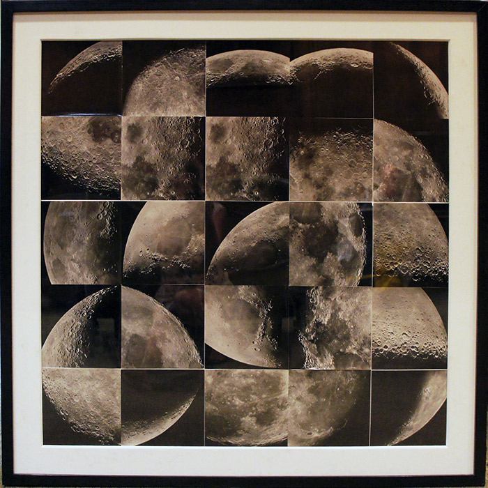 Collage of lunar photographs