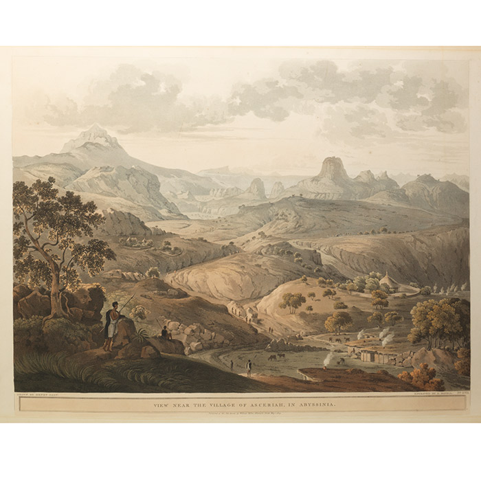 View Near the Village of Asceriah, in Abyssinia. FROM: Twenty-Four Views Taken in St. Helena, the Cape, India