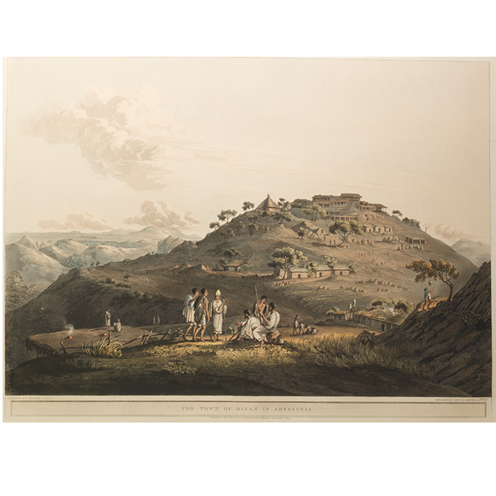 Town of Dixan in Abyssinia. FROM: Twenty-Four Views Taken in St. Helena, the Cape, India