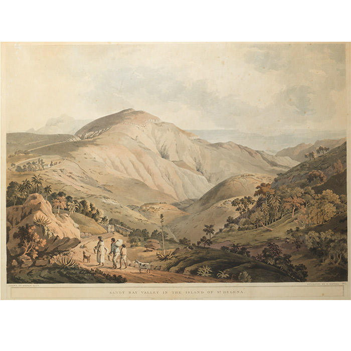 Sandy Bay Valley in the Island of St. Helena. FROM: Twenty-Four Views Taken in St. Helena, the Cape, India