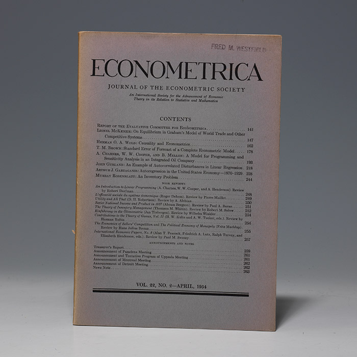 On Equilibrium in Graham&#39;s Model of World Trade. IN: Econometrica