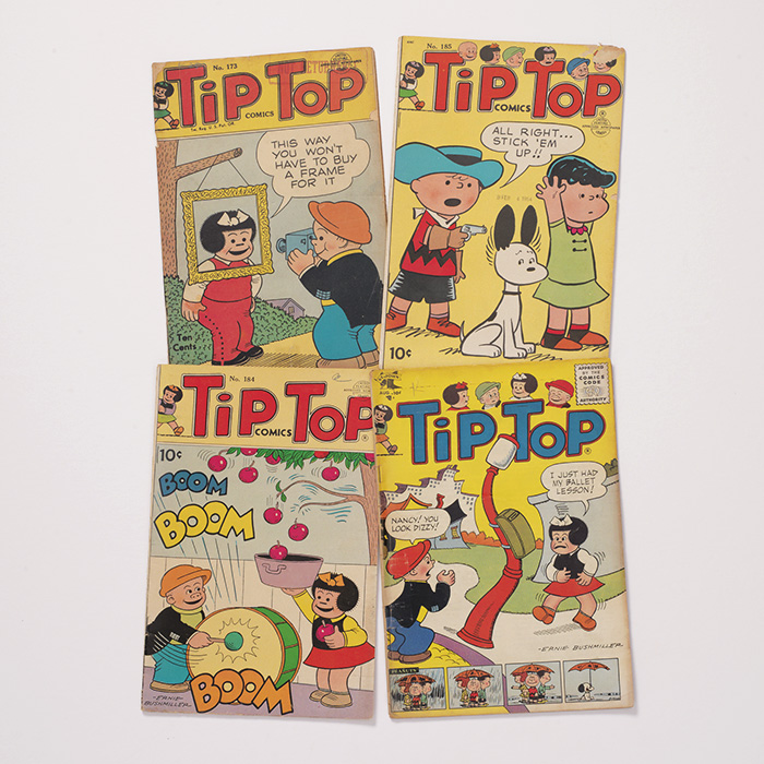Tip Top Comics Nos. 173, 184, 185, and 190. [Peanuts]