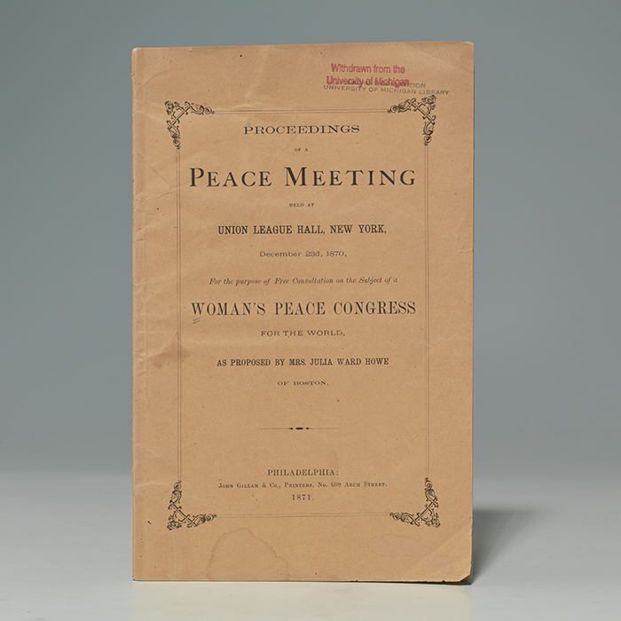 Proceedings of a Peace Meeting