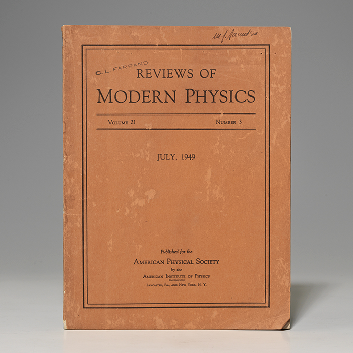 Example of a New Type of Cosmological Solutions of Einstein&#39;s Field Equations of Gravitation IN: Reviews of Modern Physics
