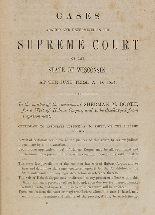 Unconstitutionality of the Fugitive Slave Act