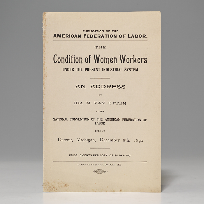 Condition of Women Workers Under the Present Industrial System