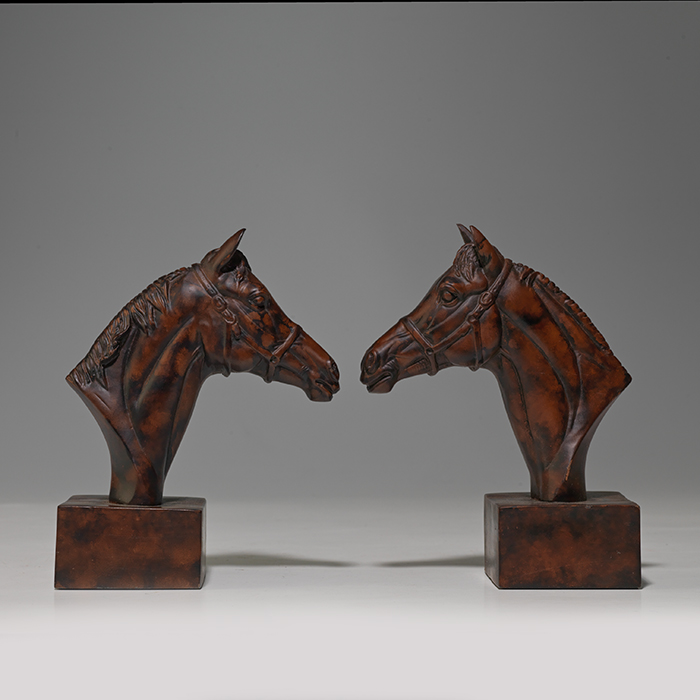 Bookends—Horse Heads