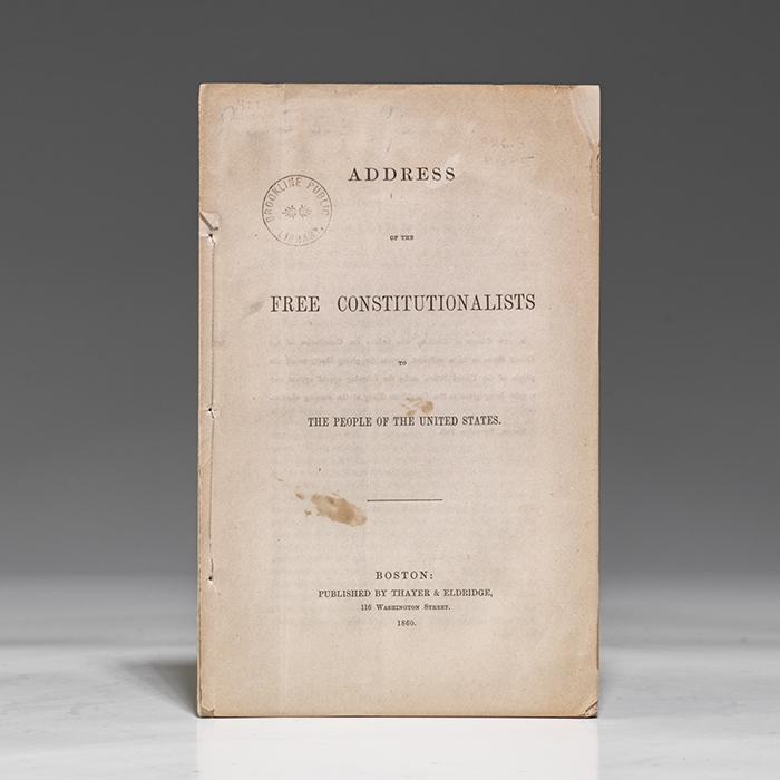 Address of the Free Constitutionalists