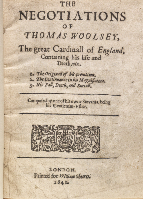 Negotiations of Thomas Woolsey