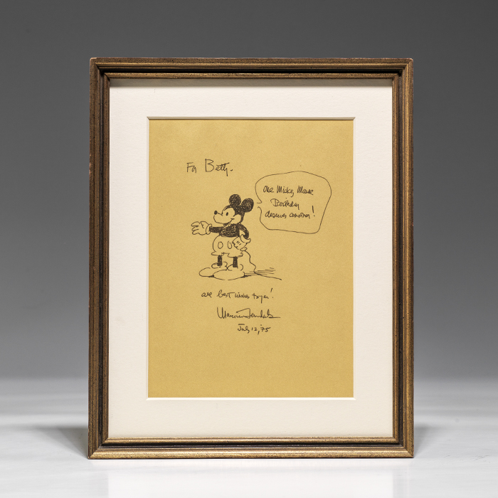 Original drawing inscribed [Mickey Mouse]
