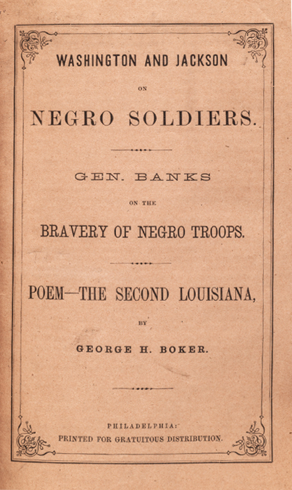 Washington and Jackson on Negro Soldiers