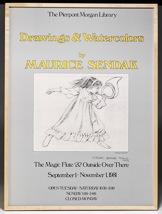 Poster inscribed [&quot;Drawings &amp; Watercolors by Maurice Sendak&quot;]