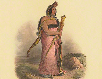 Mexkemahuastan. Chief of the Gros-Ventres des Prairies