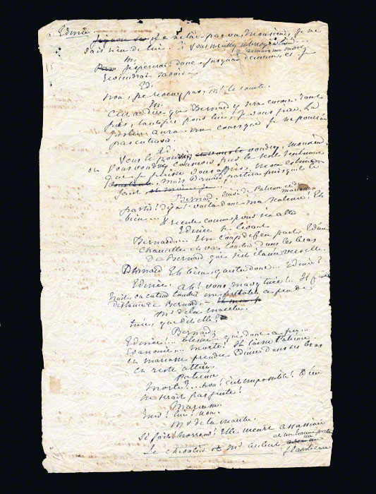 Manuscript Page from George Sand&#39;s Mauprat