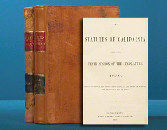 Statutes of California. WITH: Leyes de California