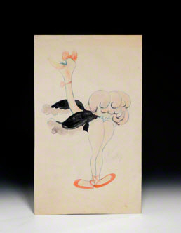 Drawing of Mademoiselle Upanova from Fantasia