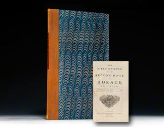 First Epistle of the Second Book of Horace. BOUND WITH:  Second Epistle