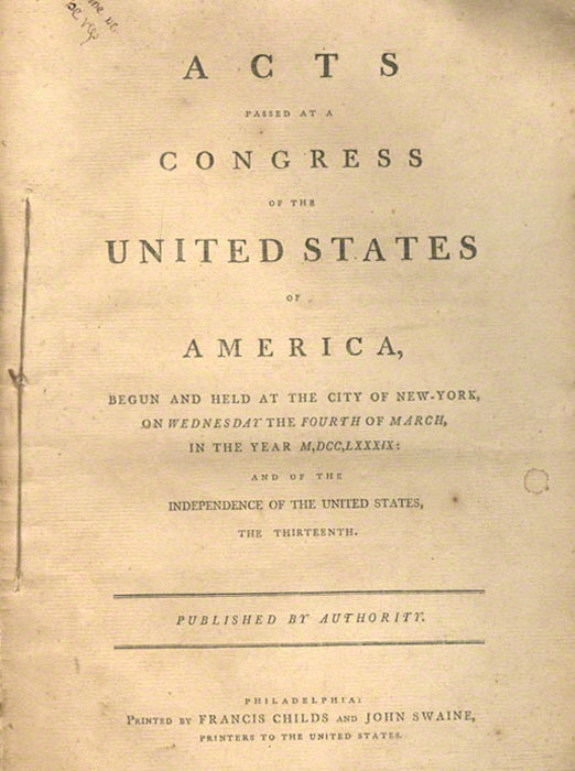 Acts Passed at a Congress of the United States