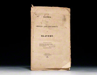 Notes on the Origin and Necessity of Slavery