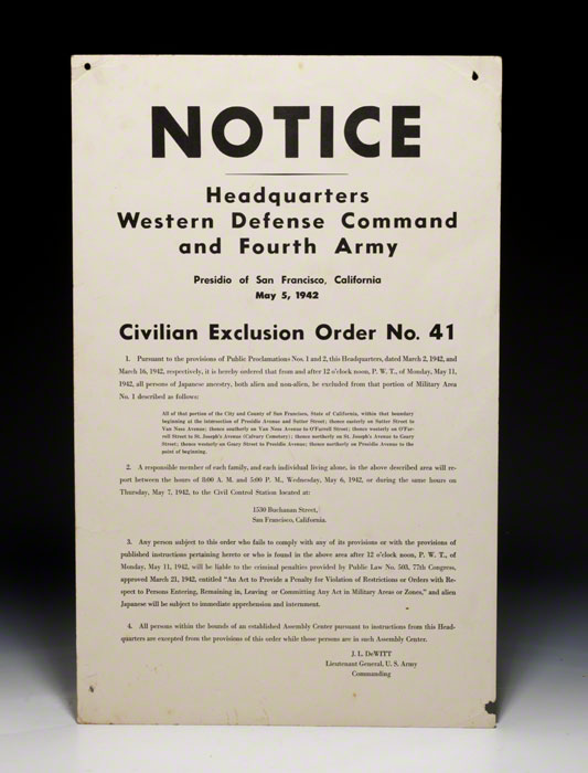 Civilian Exclusion Order No. 41