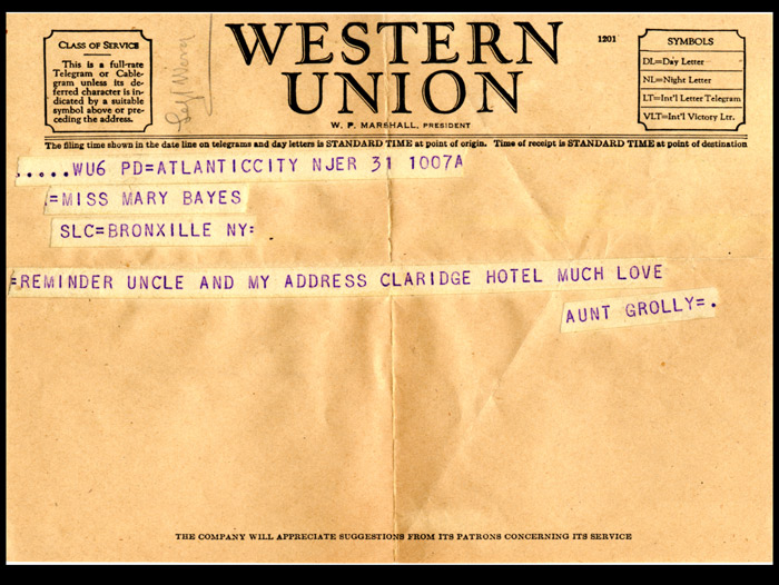 Western Union telegrams