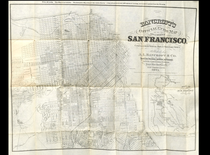 Bancroft&#39;s Official Guide Map of San Francisco