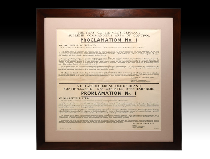 Proclamation No. 1