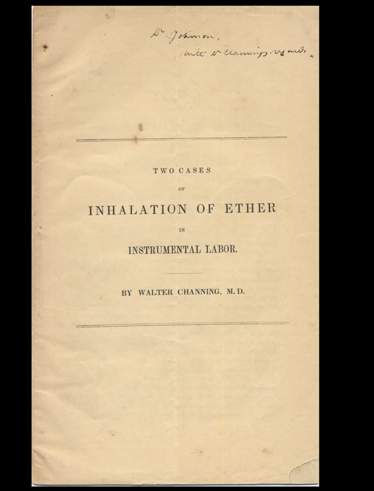 Two Cases of Inhalation of Ether in Instrumental Labor